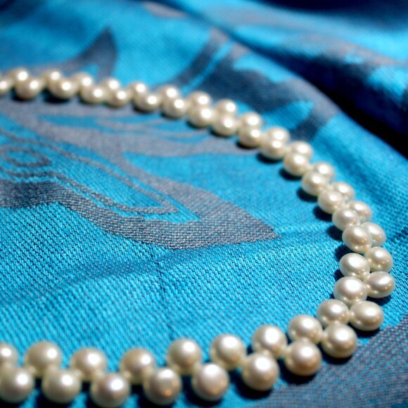 Genuine100% Real Fresh Water Pearl Necklace - Picture 2 of 8